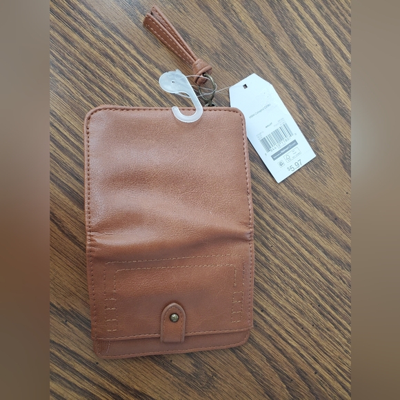 Time And Tru Brown Faux Leather Wallet New With Tag - Picture 4 of 5